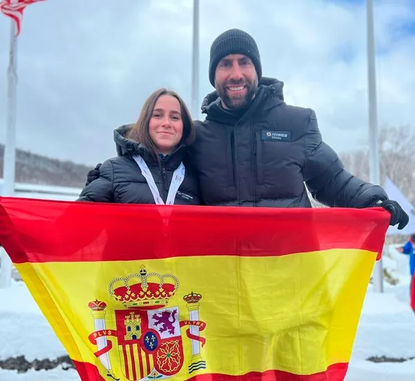 Ander Mirambell en competició i en entrenament
